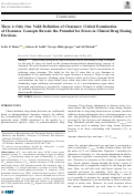 Cover page: There is Only One Valid Definition of Clearance: Critical Examination of Clearance Concepts Reveals the Potential for Errors in Clinical Drug Dosing Decisions