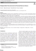 Cover page: Endoprosthetic Reconstruction for Proximal Humerus Tumors.