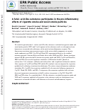 Cover page: A Fulvic Acid-like Substance Participates in the Pro-inflammatory Effects of Cigarette Smoke and Wood Smoke Particles