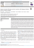 Cover page: Surgical outcomes following resection in patients with language dominant posterior quadrant epilepsy.