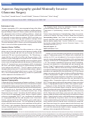 Cover page: Aqueous Angiography-guided Minimally Invasive Glaucoma Surgery.