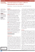 Cover page: Seasonal Variation of Trauma in Western Massachusetts: Fact or Folklore?