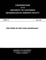 Cover page: Four Papers on Great Basin Anthropology