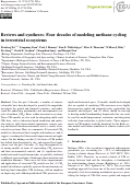 Cover page: Reviews and syntheses: Four decades of modeling methane cycling in terrestrial ecosystems