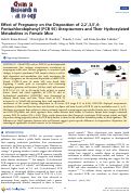 Cover page: Effect of Pregnancy on the Disposition of 2,2′,3,5′,6-Pentachlorobiphenyl (PCB 95) Atropisomers and Their Hydroxylated Metabolites in Female Mice