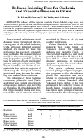 Cover page: Reduced Indexing Time for Cachexia and Exocortis Diseases in Citrus