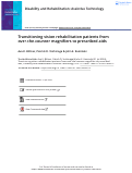 Cover page: Transitioning vision rehabilitation patients from over-the-counter magnifiers to prescribed aids