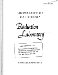 Cover page: A CARBON-14 RESPIRATION PATTERN ANALYZER FOR CLINICAL STUDIES