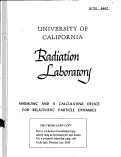 Cover page: MNEMONIC AND A CALCULATING DEVICE FOR RELATIVISTIC PARTICLE DYNAMICS