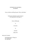 Cover page: Essays on Inflation and Wage Dynamics: Theory and Evidence