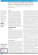 Cover page: Giant cell myositis associated with metastatic thymoma and granulomatous hypercalcaemia.