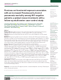 Cover page: Previous corticosteroid exposure associates with an increased Pneumocystis jirovecii pneumonia mortality among HIV-negative patients: a global research network with a follow-up multicenter case-control study