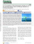 Cover page: Low Concentrations of Silver Nanoparticles and Silver Ions Perturb the Antioxidant Defense System and Nitrogen Metabolism in N2‑Fixing Cyanobacteria