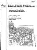 Cover page: Implementing Virtual Reality Interfaces for the Geosciences