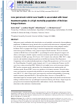 Cover page: Low perceived control over health is associated with lower treatment uptake in a high mortality population of Bolivian forager-farmers