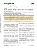 Cover page: Pretreatment of <i>Miscanthus giganteus</i> with Lime and Oxidants for Biofuels