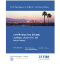 Cover page of Gentrification and Schools:&nbsp; Challenges, Opportunities and Policy Options