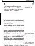 Cover page: The Bidirectional Association Between Depression and Severe Hypoglycemic and Hyperglycemic Events in Type 1 Diabetes