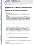 Cover page: Early Neuromuscular Blockade in the Acute Respiratory Distress Syndrome