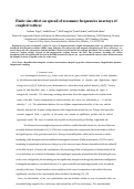 Cover page: Finite size effect on spread of resonance frequencies in arrays of coupled vortices