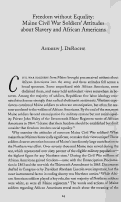 Cover page: Freedom without Equality: Maine Civil War Soldiers' Attitudes about Slavery and African Americans