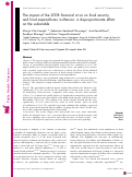 Cover page: The impact of the 2008 financial crisis on food security and food expenditures in Mexico: a disproportionate effect on the vulnerable