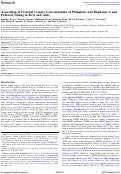 Cover page: Association of Prenatal Urinary Concentrations of Phthalates and Bisphenol A and Pubertal Timing in Boys and Girls