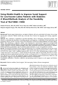 Cover page: Using Mobile Health to Improve Social Support for Low-Income Latino Patients with Diabetes: A Mixed-Methods Analysis of the Feasibility Trial of TExT-MED + FANS