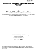 Cover page: An Induction Linac Driver For A 0.44 MJ Heavy-Ion Direct Drive Target