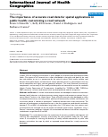 Cover page: The importance of accurate road data for spatial applications in public health: customizing a road network.