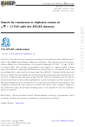 Cover page: Search for resonances in diphoton events at s=13 TeV with the ATLAS detector