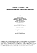 Cover page: The Logic of Gamson’s Law: Pre-election Coalitions and Portfolio Allocations