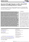 Cover page: Neurotoxic Microglial Activation via IFNγ‐Induced Nrf2 Reduction Exacerbating Alzheimer's Disease