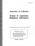 Cover page: THE CHROMATOGRAPHY OF RADIOACTIVE SUBSTANCES
