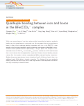 Cover page: Quadruple bonding between iron and boron in the BFe(CO)3− complex