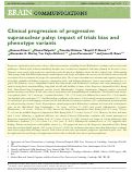 Cover page: Clinical progression of progressive supranuclear palsy: impact of trials bias and phenotype variants.