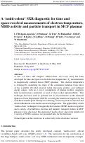 Cover page: A 'multi-colour' SXR diagnostic for time and space-resolved measurements of electron temperature, MHD activity and particle transport in MCF plasmas