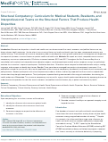 Cover page: Structural Competency: Curriculum for Medical Students, Residents, and Interprofessional Teams on the Structural Factors That Produce Health Disparities.