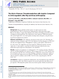 Cover page: The risk of venous thromboembolism with aspirin compared to anticoagulants after hip and knee arthroplasty.