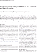 Cover page: Distance-dependent scaling of AMPARs is cell-autonomous and GluA2 dependent.