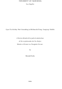 Cover page: Open Vocabulary Part Grounding in Multimodal Large Language Models