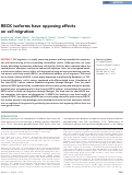 Cover page: RECK isoforms have opposing effects on cell migration