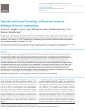 Cover page: Opioids and social bonding: naltrexone reduces feelings of social connection