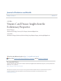 Cover page: Vitamin C and Disease: Insights from the Evolutionary Perspective