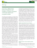 Cover page: Improving collaborations between empiricists and modelers to advance grassland community dynamics in ecosystem models