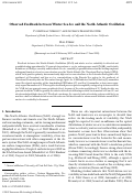 Cover page: Observed Feedback between Winter Sea Ice and the North Atlantic Oscillation