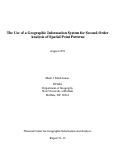 Cover page: The Use of a Geographic Information System for Second-Order Analysis of Spatial Point Patterns (91-19)