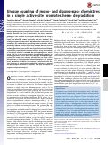 Cover page: Unique coupling of mono- and dioxygenase chemistries in a single active site promotes heme degradation