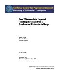 Cover page: Peer Effects and the Impact of Tracking: Evidence from a Randomized Evaluation in Kenya