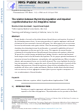 Cover page: The relation between thyroid dysregulation and impaired cognition/behaviour: An integrative review